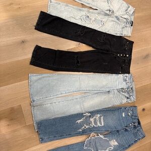 four Aeropostale jeans